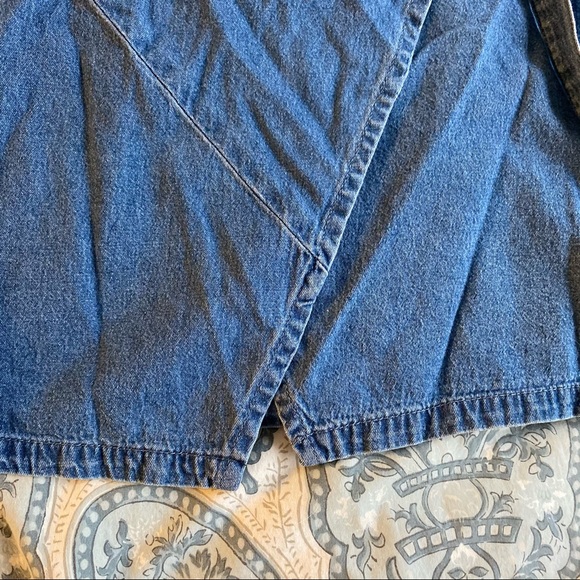 LF Carmar Chambray Wrap Tie Denim Blue Rum Skirt - Picture 3 of 6